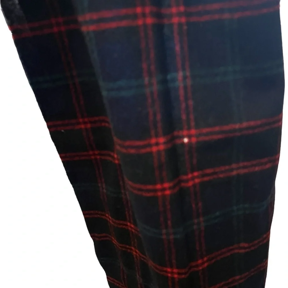 PENDLETON thin 100% wool red authentic tartan plaid unisex scarf 48x13”
